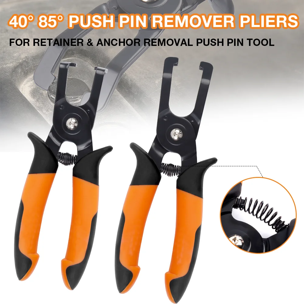 

2PCS Push Pin Remover Pliers Auto Panel Clip and Trim Removal Tool for Retainer & Anchor Removal Labor-saving Car Repair Tools