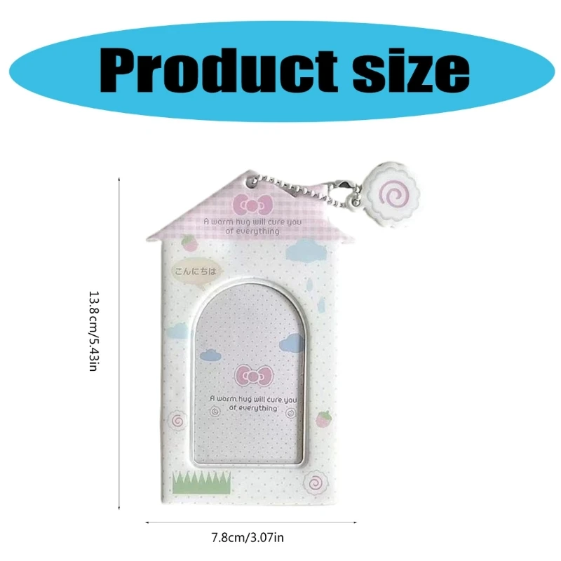 3Inch PVC Photo Card Sleeve Bus Card Student Card Holder for Women Girl Student