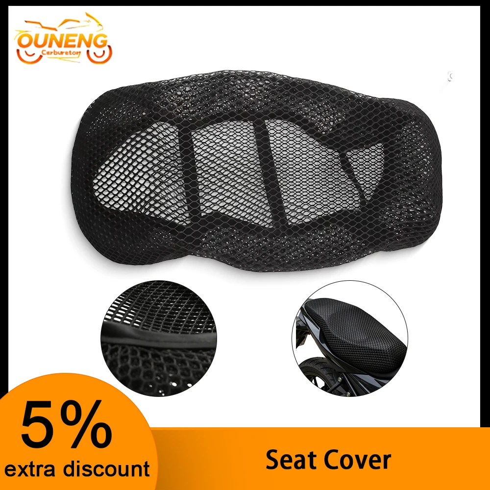 

Summer Breathable 3D Mesh Seat Cushion Anti Slip Design For Motorbike Moped Scooter Accessories