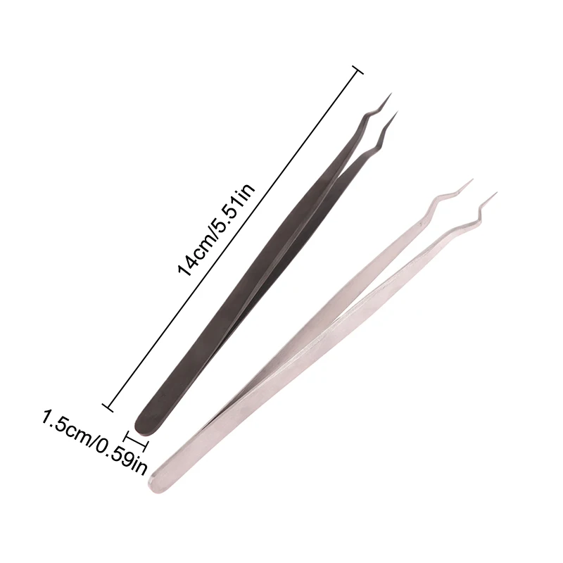 1PCS 3D Lashes DIY Eyelash Extension Opening Pliers Precision Isolated Eyelash Extension Tweezers Mouth Separation Tweezers Tool