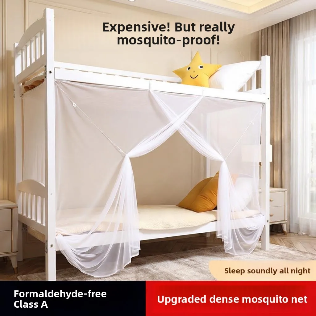 

Traditional Style Mosquito Net for Dormitory Bunk Beds Student Home Use Single Bed 90x190 Anti-Mosquito Suitable for All Seasons