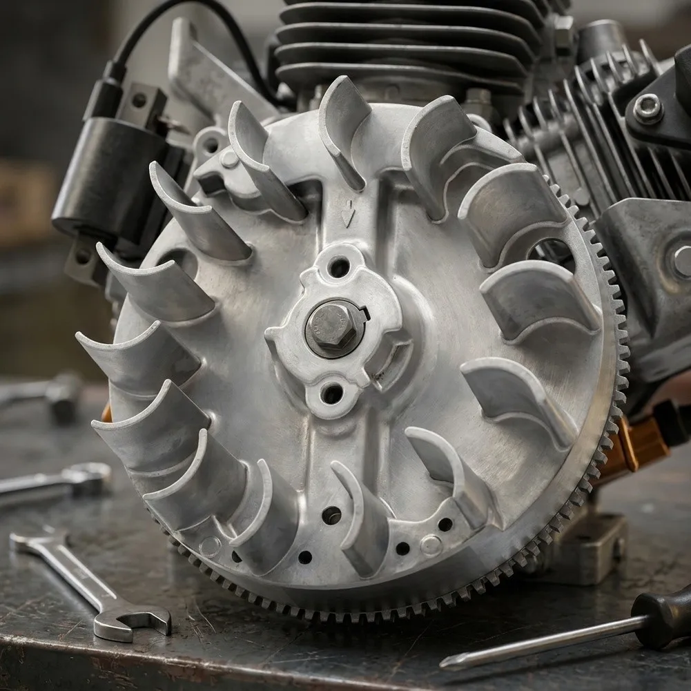 Small Engine Part 590544 Flywheel Machining Steel Construction Precision Engineered For 08P5020029-H1 Flywheel