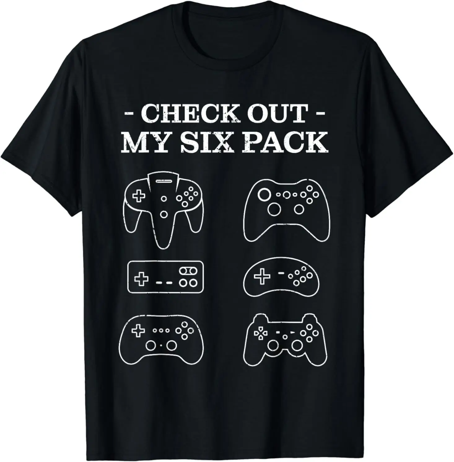 

NEW LIMITED Check Out My 6 Six Pack Gamer Video Funny Tee T-Shirt S-3XL