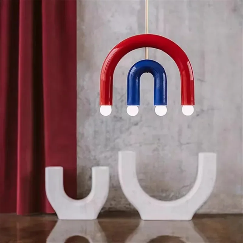 Italy Rainbow Chandelier E14 Adjustable Colourful Arch Light Creative Dining Room Living Room Bedroom Kitchen Coffee Table Lamp