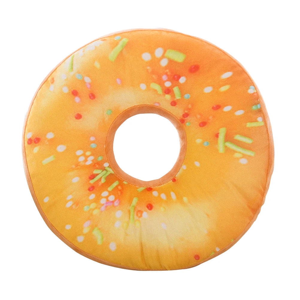 

3D Donut Pillow 40Cm Cozy Cushion Doughnut Throw Pillow For Sofa Seat Back Home Office Car Decor Pp Cotton Filled