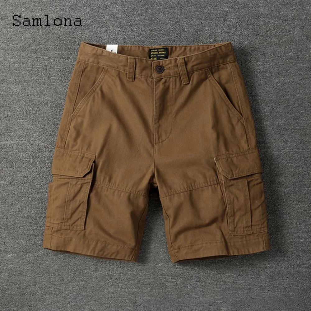 2025 유럽 스타일 남성 스탠드 포켓 캐주얼 베이직 반바지 신상 여름 아웃도어 패션 카모플라쥬 반바지 남성 빈티지 숏 팬츠