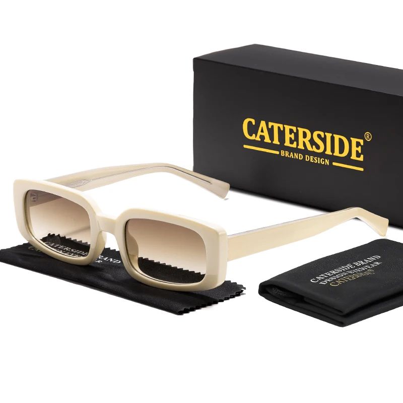

CATERSIDE Retro Punk Sunglasses Men Classic Polygon Design Sun Glasses Woman Party Outdoor Travel Beach Ideal Choice for Gifts