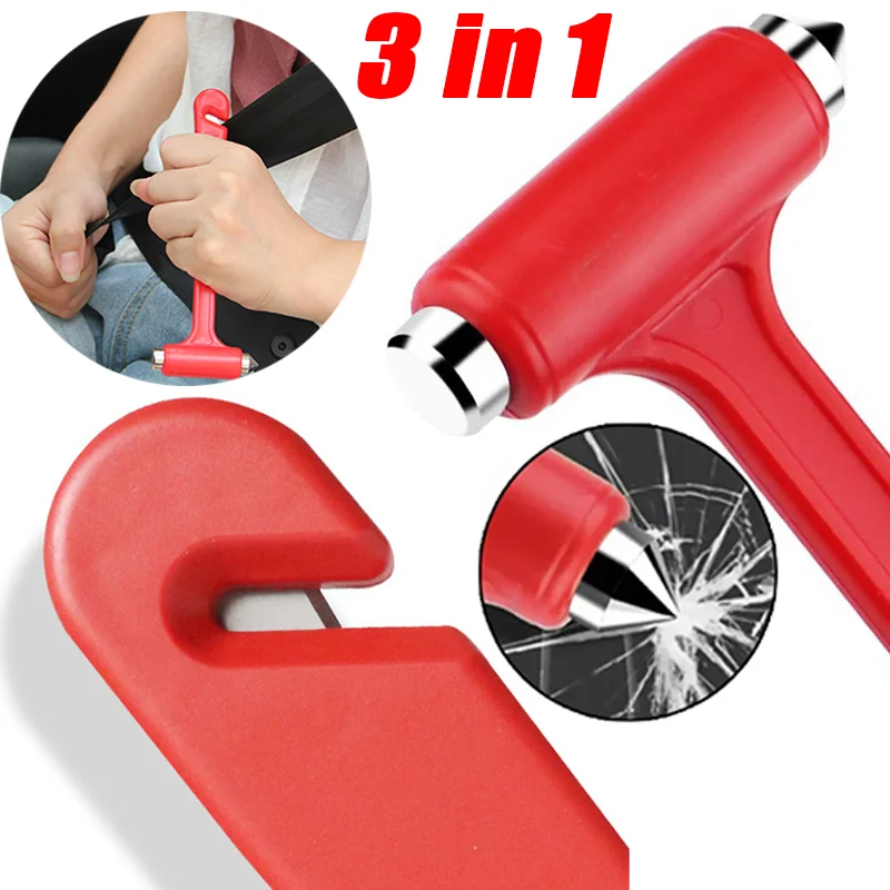 Multi-function Auto Safety Hammer Two-in-One Glass Window Breaker Seat Belt Cutter Portable Emergency Car Safety Escape Tools