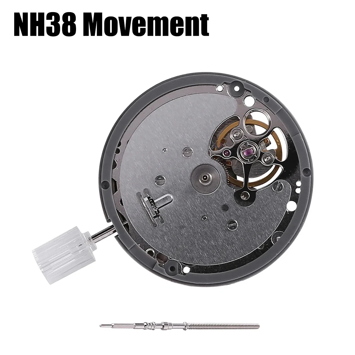 Japan Genuine NH38A Mechanical Movement Mod Automatic Watch Mechanism 24 Jewels High Accuracy NH38 Top Repair Parts DIY