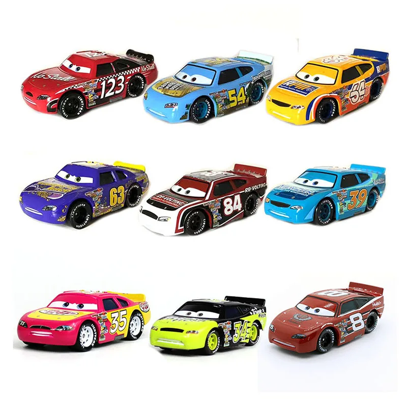 Disney Pixar Auto Story Alloy Car Model Toys 123/84/64/63/54/39 Racing Children's Birthday Gift Factory Direct Sales