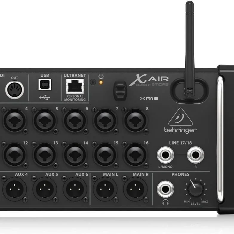 XR18 Tablet-Controlled Digital Audio Mixer Stage Box Rackmount Console Bumpers Ear Protection Clear Communication Network