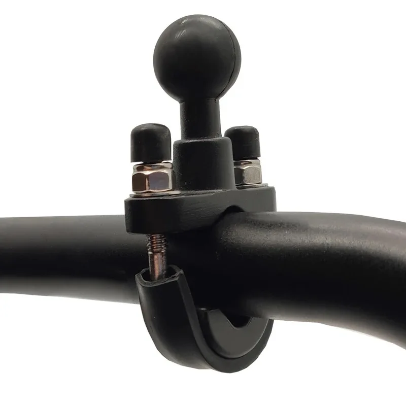 Handlebar U-Bolt Base for Rails 0.5" to 1.22" in Diameter  with B Size 1" Ball for Ram Mounts
