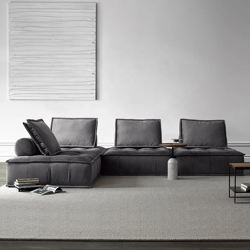 

ag-Chesterfield Modular Sectional Sofa Lounge Living Room Sofas Furniture Set@