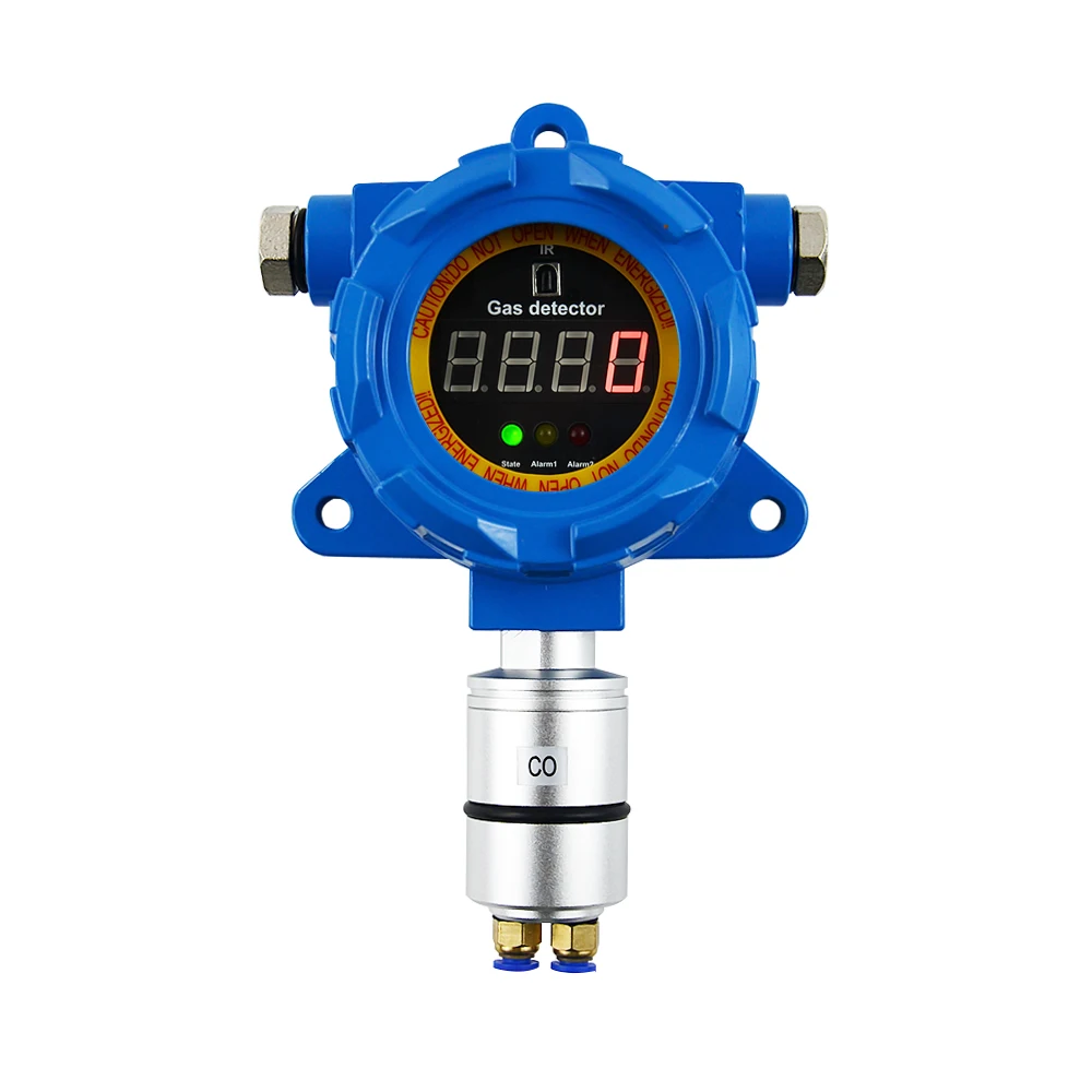 Tube Use Oxygen Online Monitor 4-20mA Fixed O2 Gas Alarm Detector
