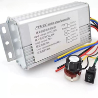 DC 12V-60V 70A 4000W DC Durable Motor PWM Speed Control Brush Controller Replacement For Electric Scooter Bicycle Portable