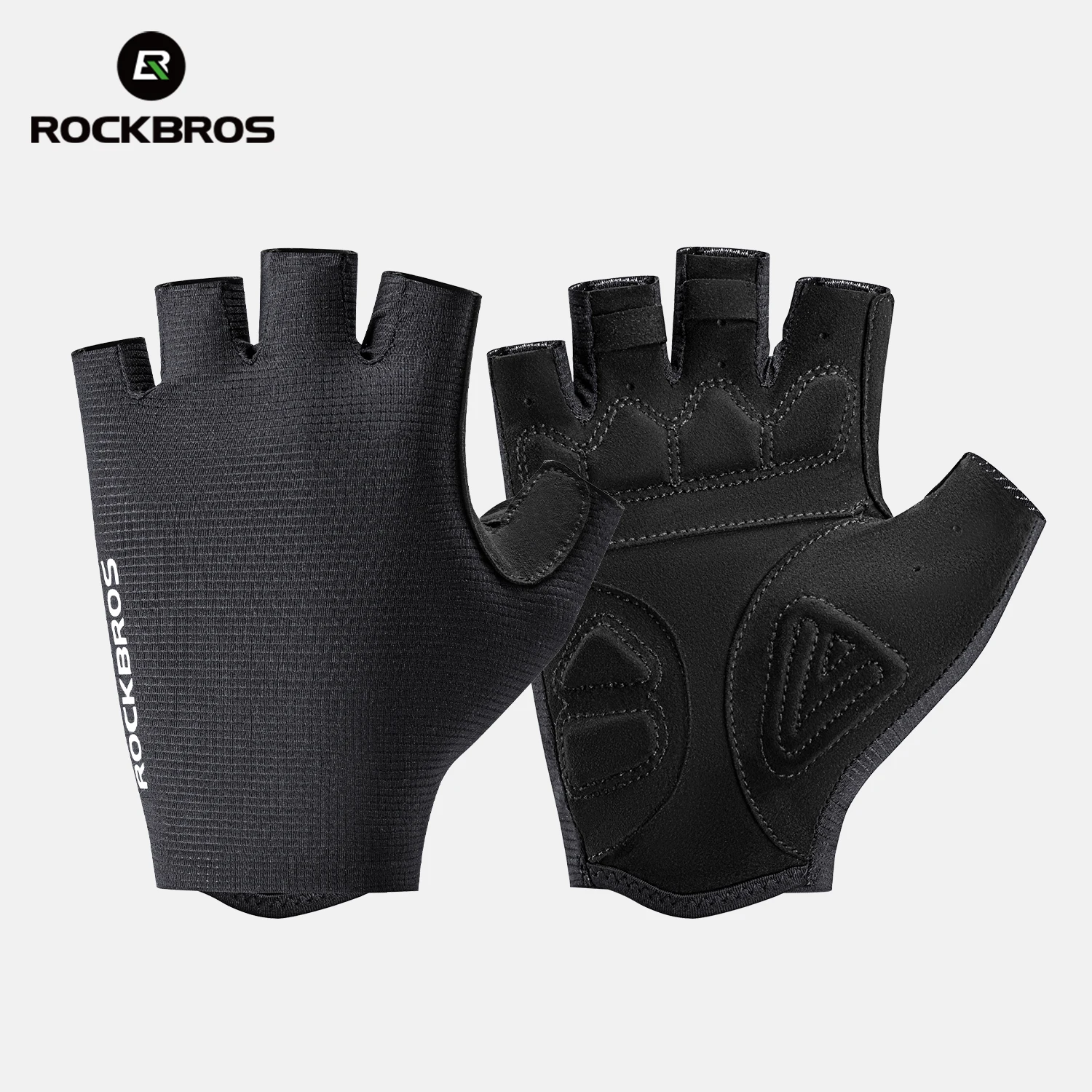

ROCKBROS Cycling Gloves Half Finger Summer Breathable Anti-slip SBR Pad Shockproof MTB Road Bicycle Gloves Cycling Shorts Gloves
