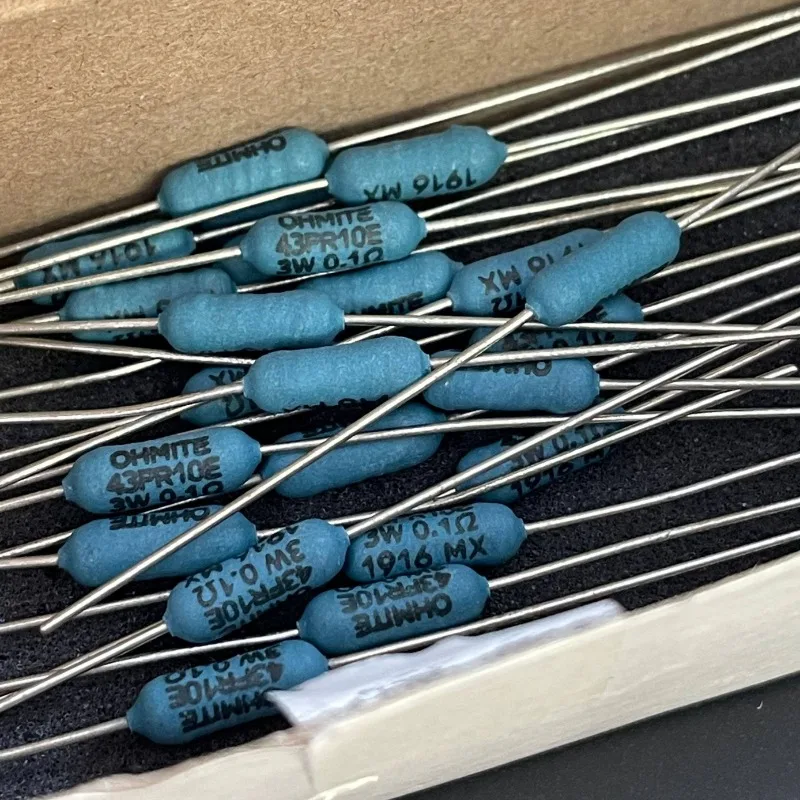 5PCS/LOT OHMITE 43FR10E 0.1R 3W High Precision Audio Non Inductive Resistor