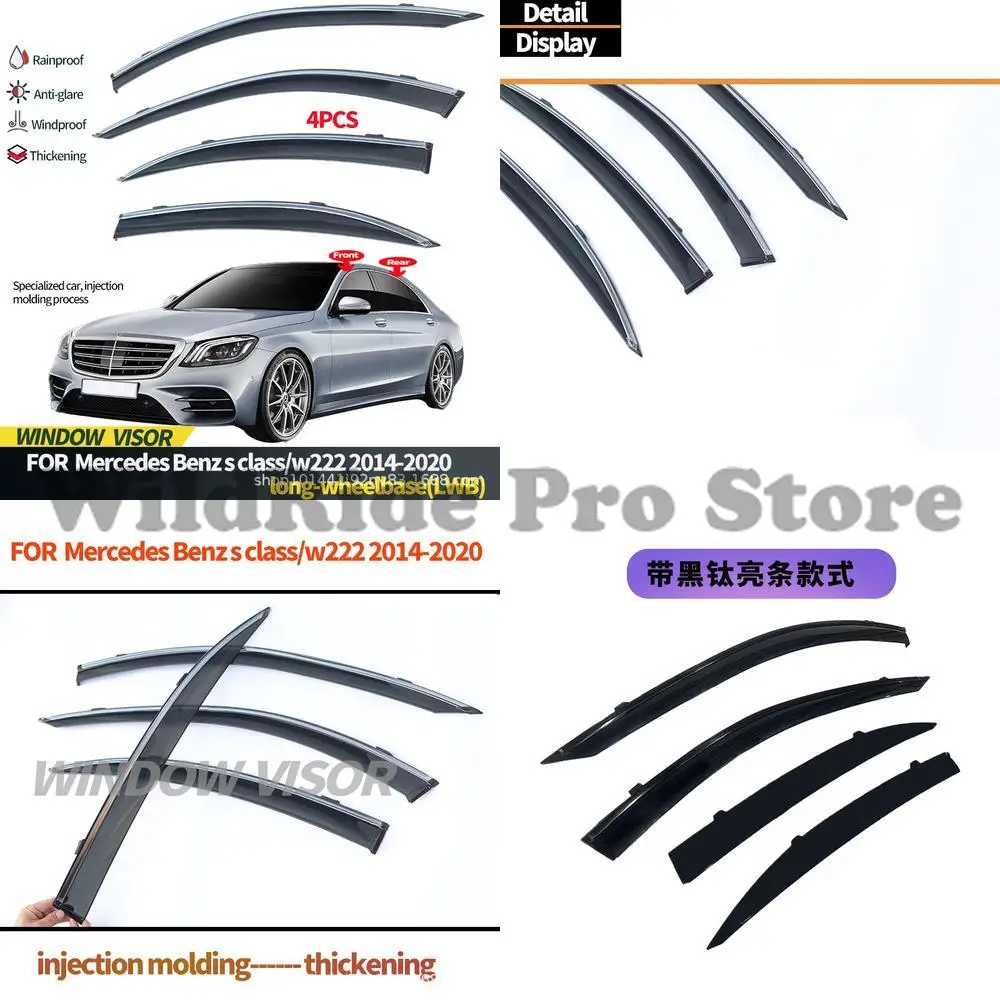 

1 set For Benz S Class W222 2014-2020 Window Visors Rain Deflectors