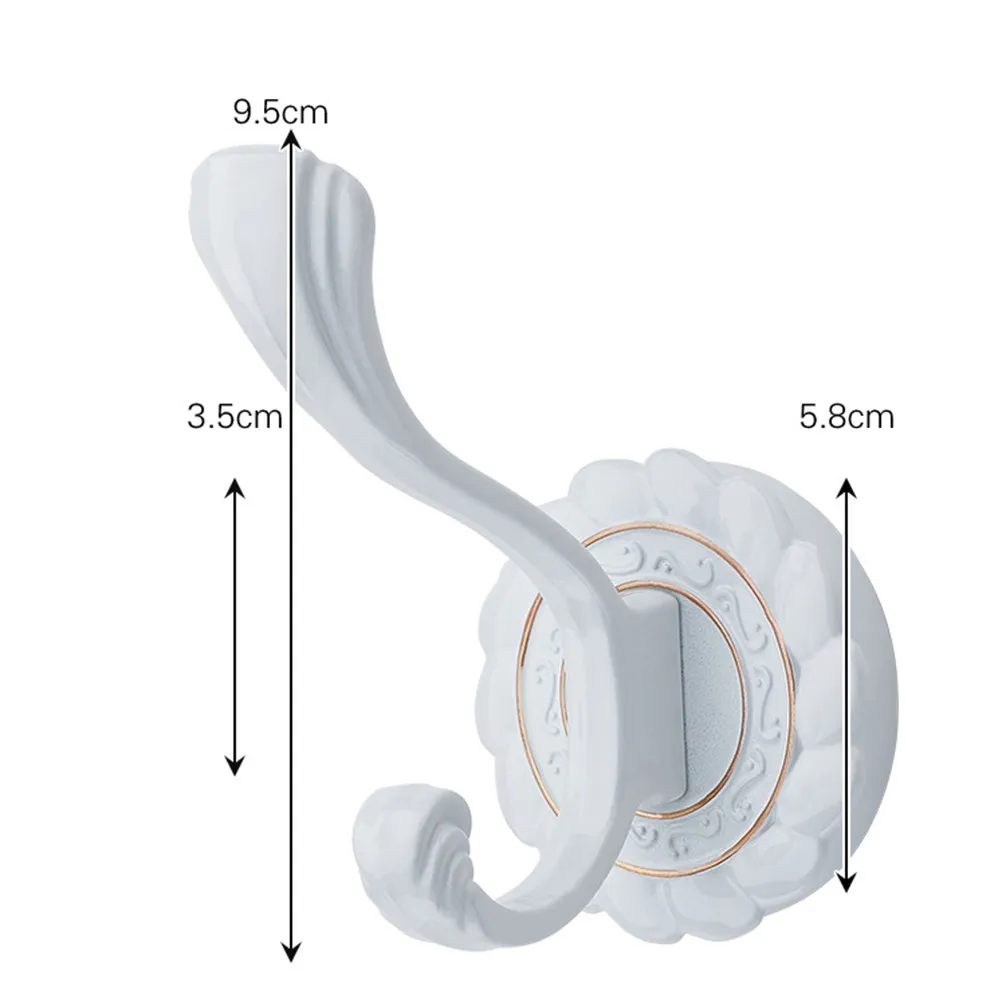 2Pcs Heavy Duty Wall Hooks for Home Use Modern Multifunctional Hanging Hooks Clothes Hat Cap Towel Organizer Smooth Surface Non