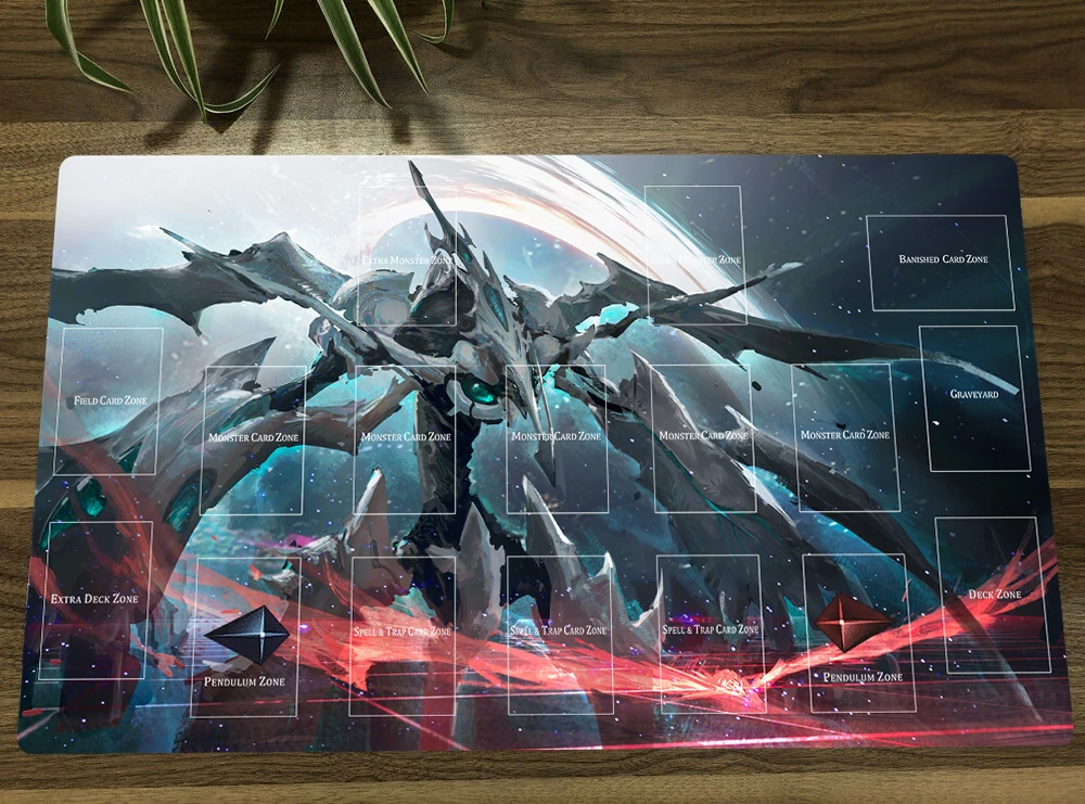 

Board Game YuGiOh Playmat Shooting Quasar Dragon TCG CCG Mat Trading Card Game Mat Rubber Mouse Pad Desk Mat Free Bag 60x35cm