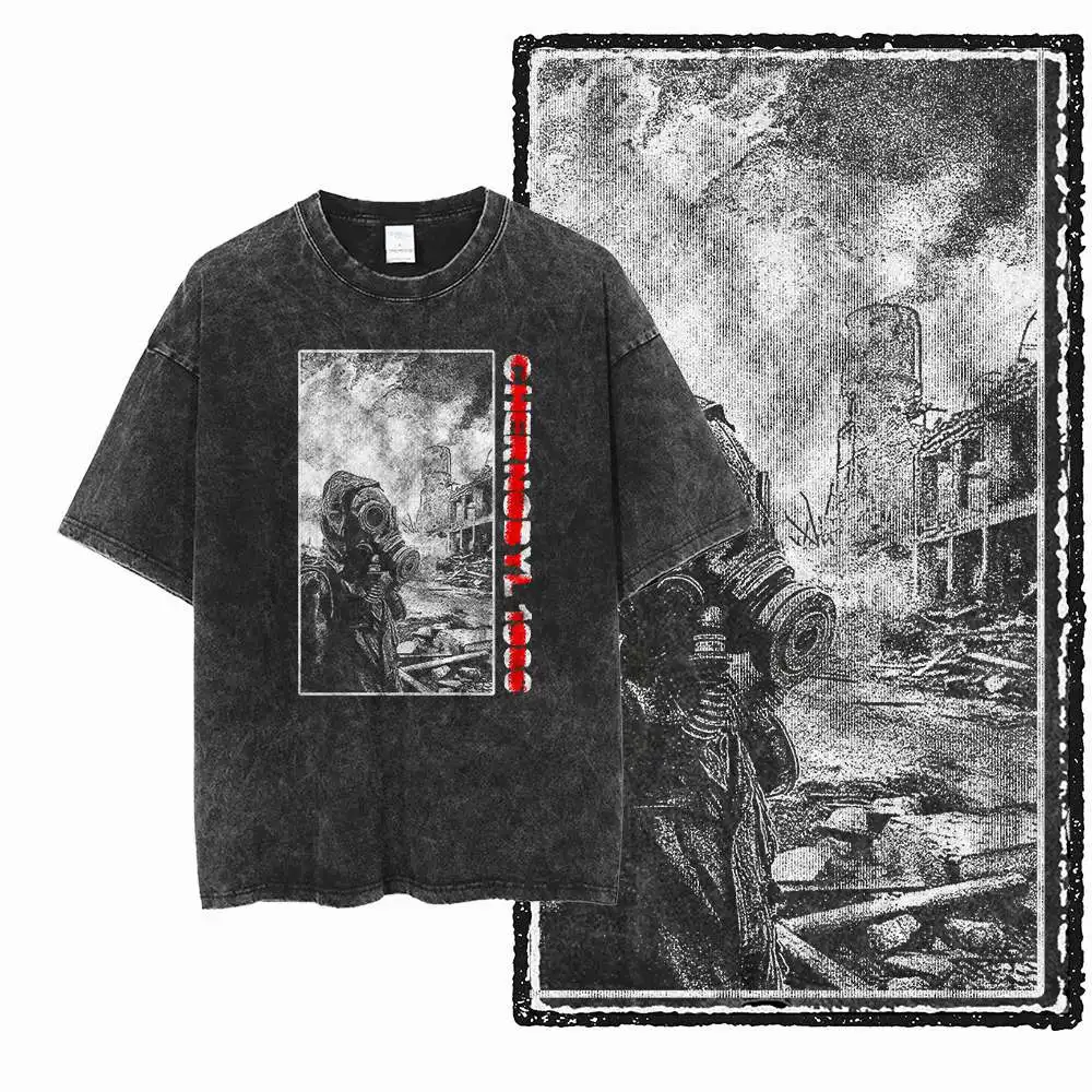 Exclusive Big Size Cool Cotton  Men's COOLMIND  Printed Graphic T-shirt | Acid Washed  Streetwear O-neck men's Tee Tshirt