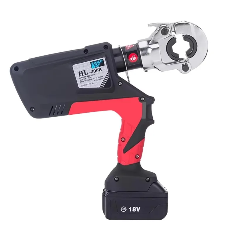 HL300 Charging Electrohydraulic Crimping Tool 18V 3Ah Lithium Ion Battery 1pc Wire/Copper/Aluminum Rubber Making Machinery