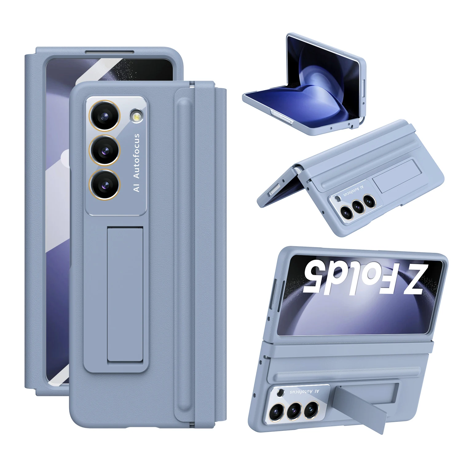Shockproof Armor Magnetic Hinge Case For Samsung Galaxy Z Fold 7 6 5 4 3 Car Holder Ring Kickstand Full Screen Protector Cover