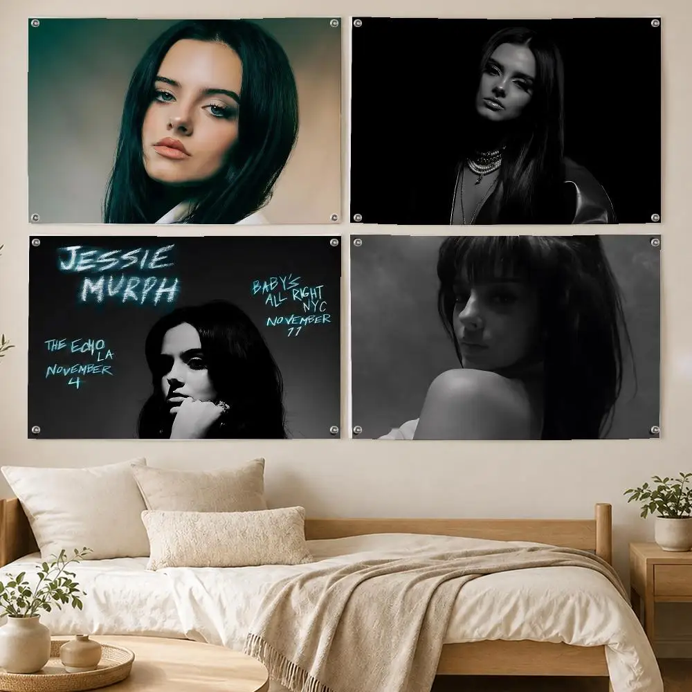 Jessie Murph SingerDesign Flags Room Bedroom Home Outdoor Wall Hanging Concert Printed Background Decoration Art Banne