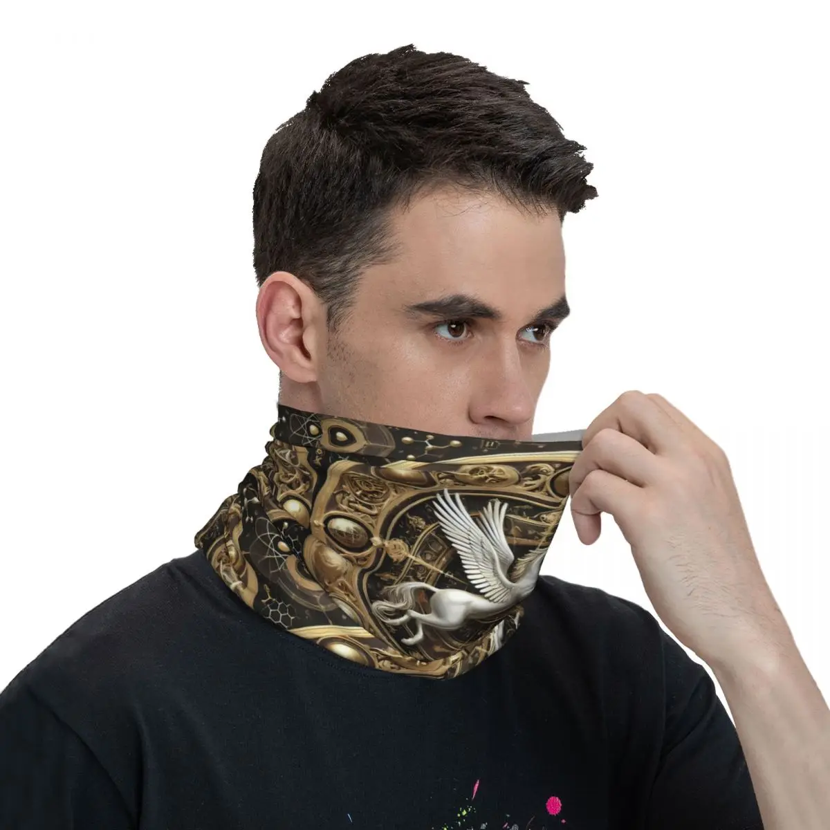 Foulard chevaux pour le cou et le visage, foulard de la présidence, masque facial en polyester