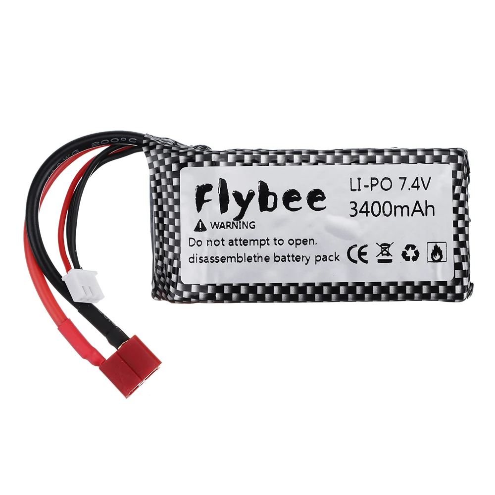 7.4V 3400mAh RC Lipo Battery 2S USB Charger For Wltoys 144001 12428 12423 RC Car feiyue 03 Q39 FY07 FY-07 parts Car Battery