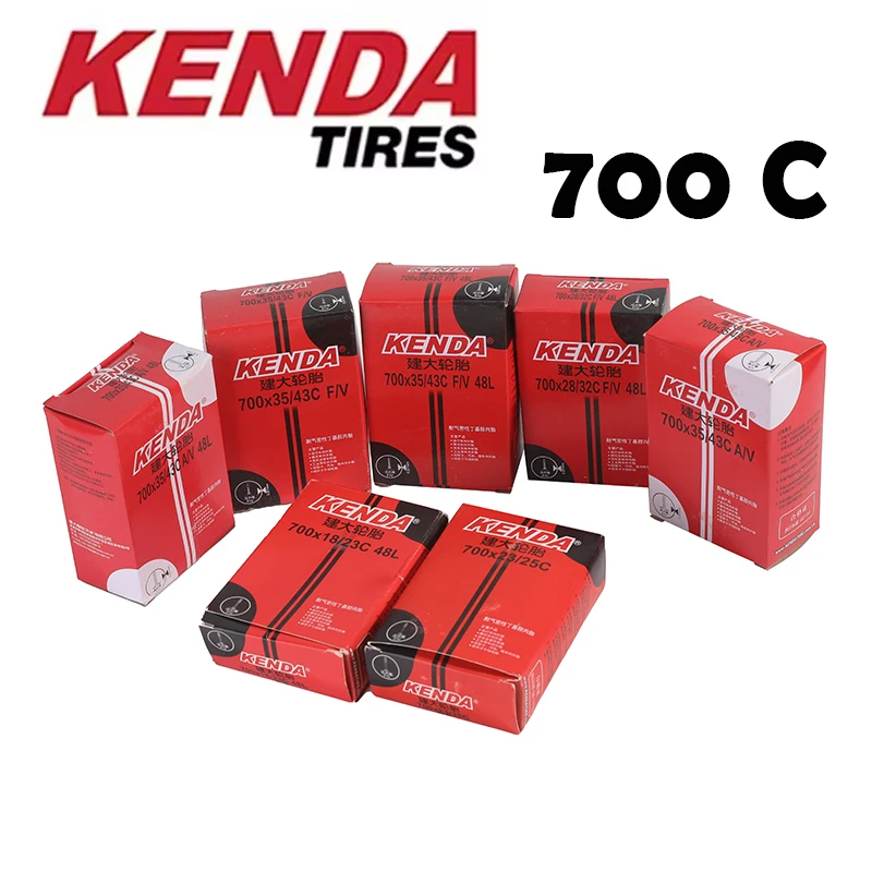 

KENDA Bicycle Tire Inner Tube 1PCS 700C 18-23C 23-25C 28-32C 35-43C 45C Camera Schrader Presta Valve Kenda Inner Tube Road Bike