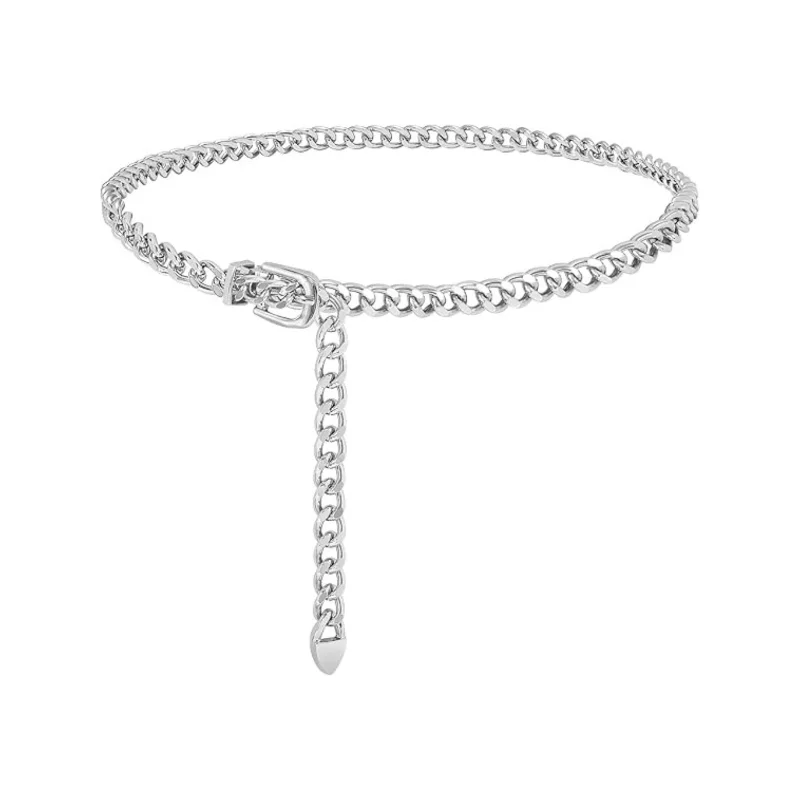Modischer, minimalistischer und vielseitiger Accessoire-Gürtel, einlagige Kette, Taillengürtel, Retro und vielseitige Taillenkette für Damen – Detail 8