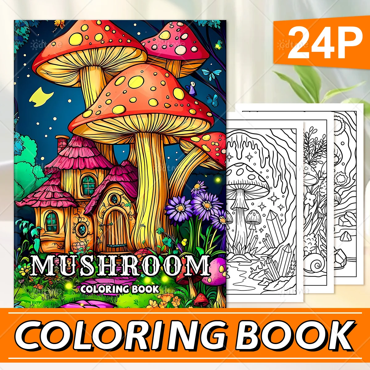 

A Psychedelic MUSHROOM Patterns Coloring Book for Adults And Teens Cute Drawing Book Perfect Gift for Party and Birthday