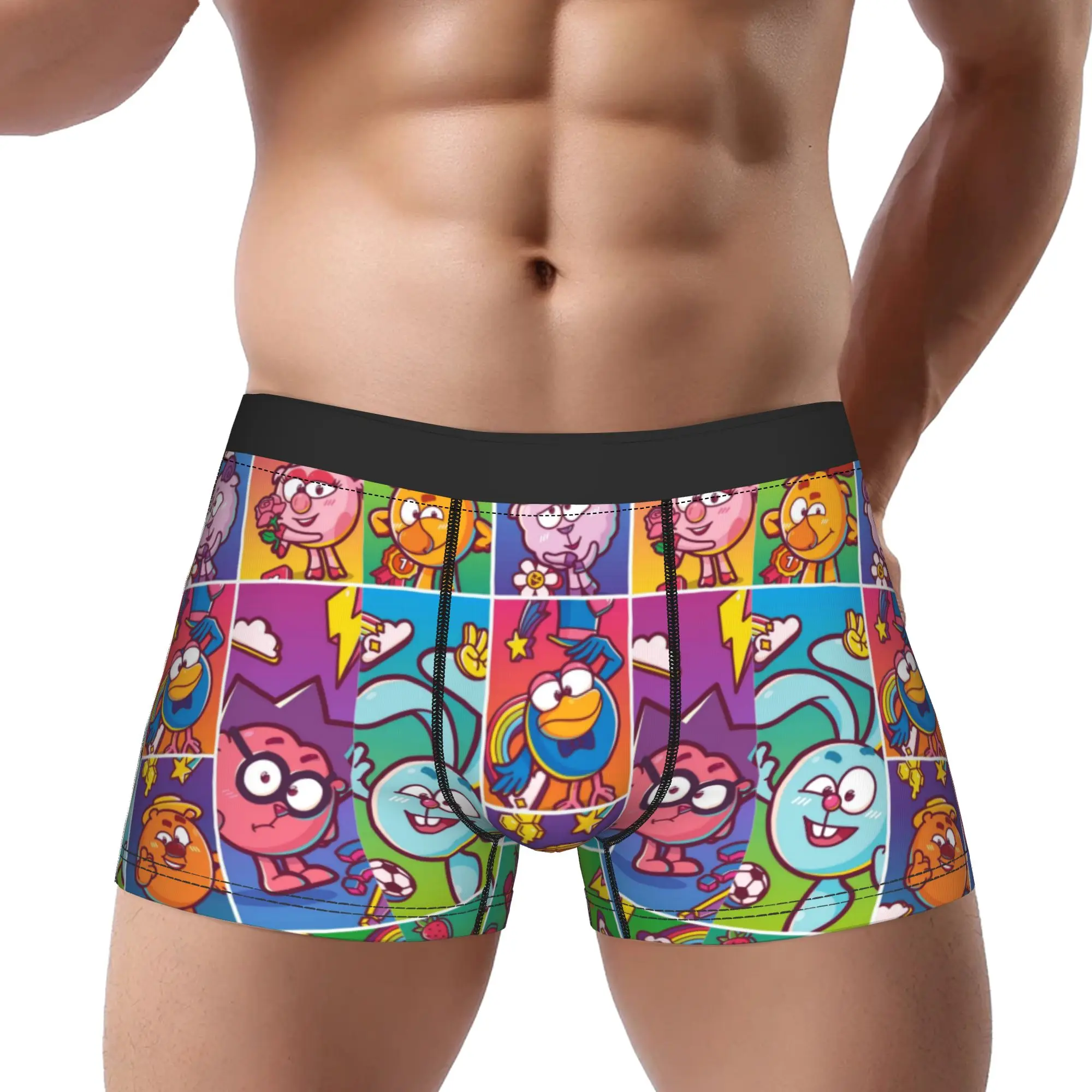 

Smeshariki Underpants Homme Panties Man Underwear Comfortable Shorts Boxer Briefs