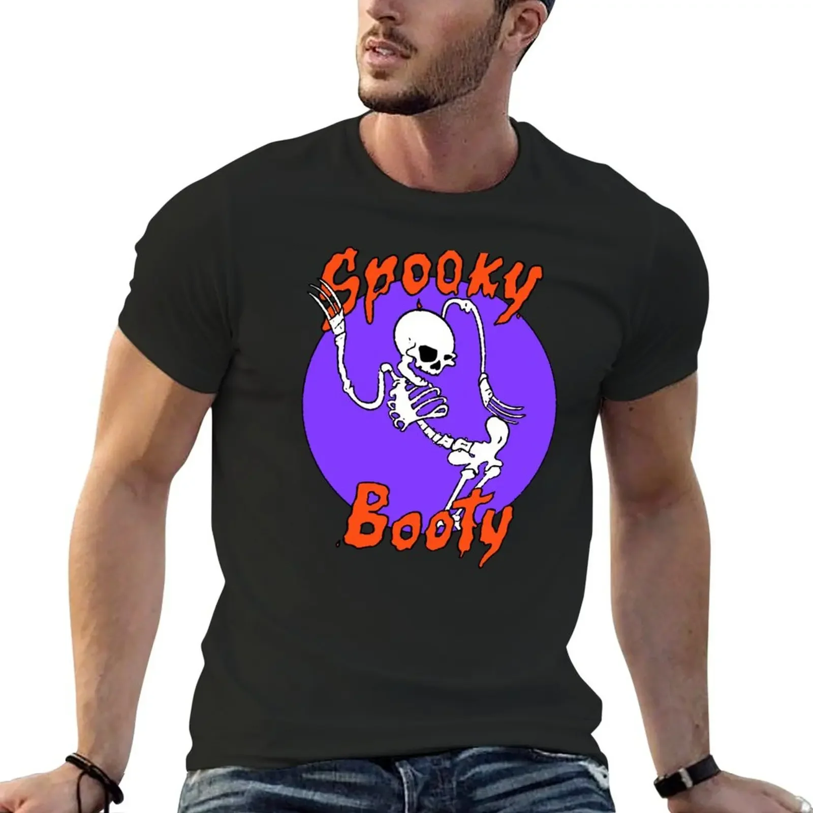 Spooky BOOTY T-Shirt anime tshirt vintage clothes man t shirt tops fitted t shirts for men