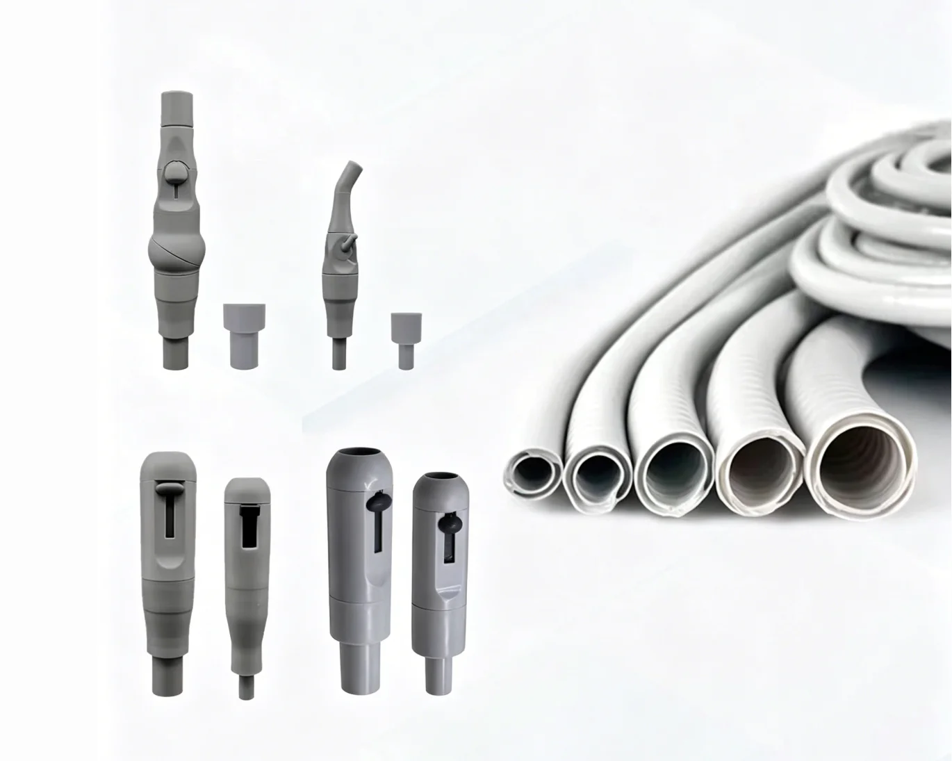 2M/Roll Dental HVE & LVE Suction Tube, 7-22MM Dental Chair Strong Weak Suction Hose Pipe Fit for KAVO Sirona Adec Dental Ejector