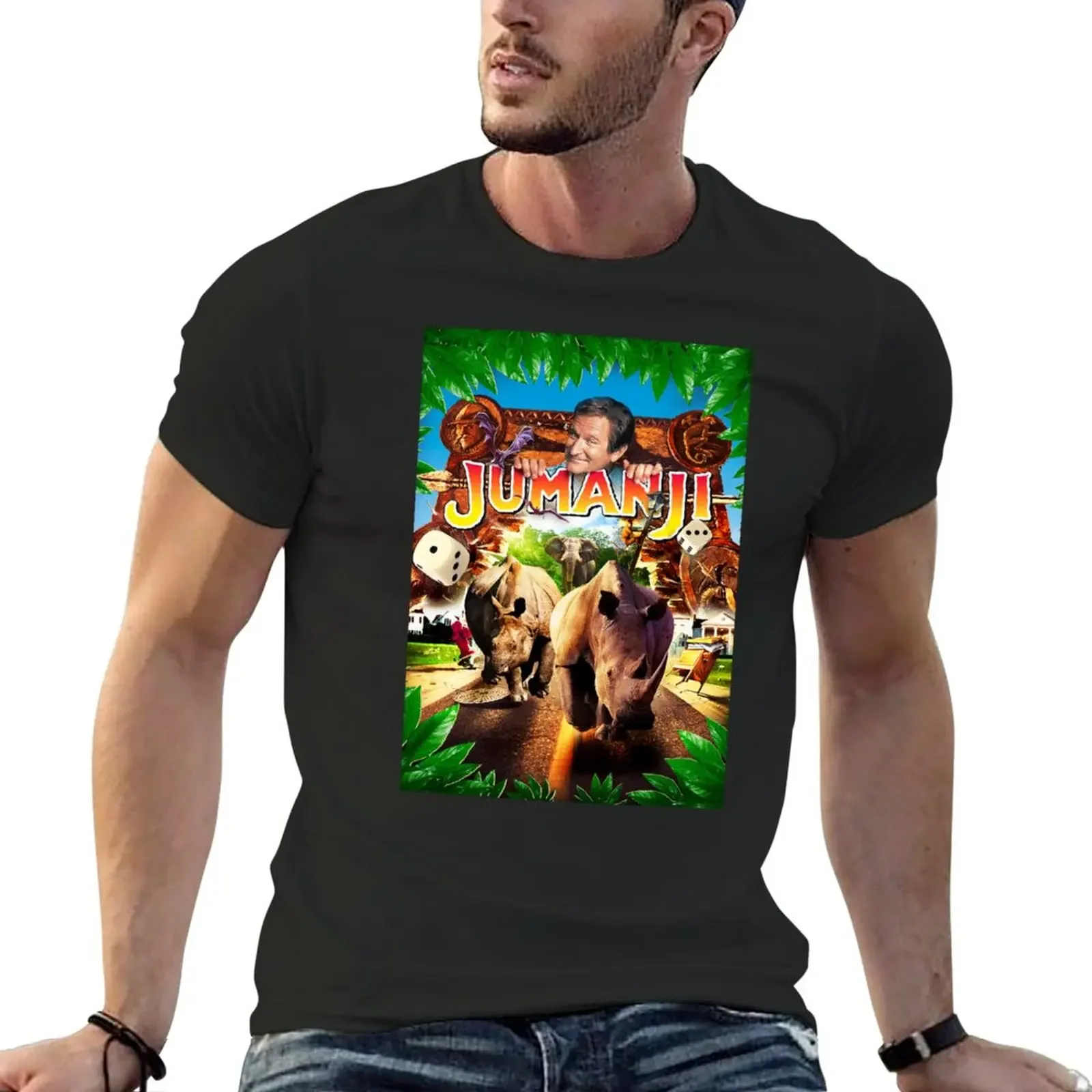 Jumanji T-Shirt summer tops quick-drying customs design your own mens t shirt