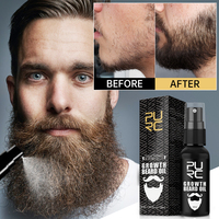 PURC Beard Oil for Men 30ML Rosemary Oil Beard Growth Spray Nourishing Shine Thickener Beard Treatment Hair Growth Products