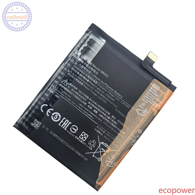 3700mAh Fast Shipping High Quality Battery BM3G for Xiaomi Mix3 Mix 3 5G Portable Phone Premium Replacement Batteries+Tools