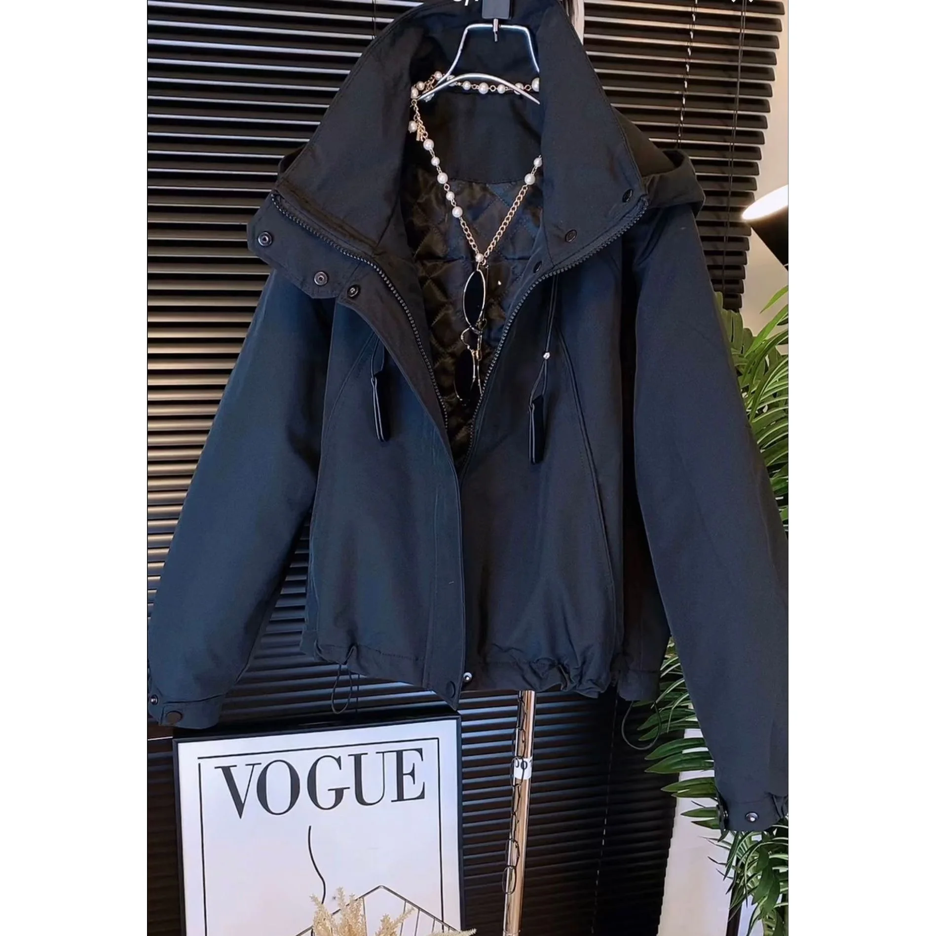 سترات راكبي الدراجات النارية سترة نسائية للسيدات أنيقة جلدية قطيفة بأزرار ذات طبقات فيكتورية رومانسية فنية دافئة مريحة #1