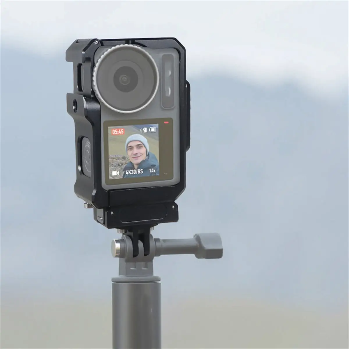 2026 New Metal Cage Rig Magnetic Baseplate for Action 3 Pro Protective Frame Case Expand Cold Shoe Mount 1/4