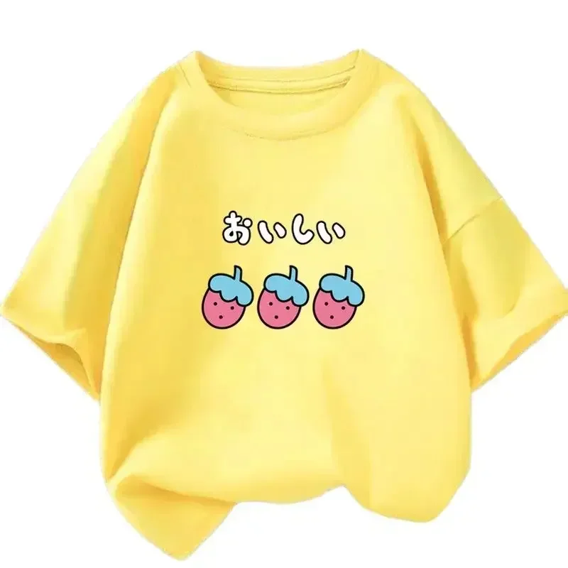 Camiseta De Manga Corta Para Niña, Camisetas Holgadas De Algodón, Harajuku, Kawaii, Donut,