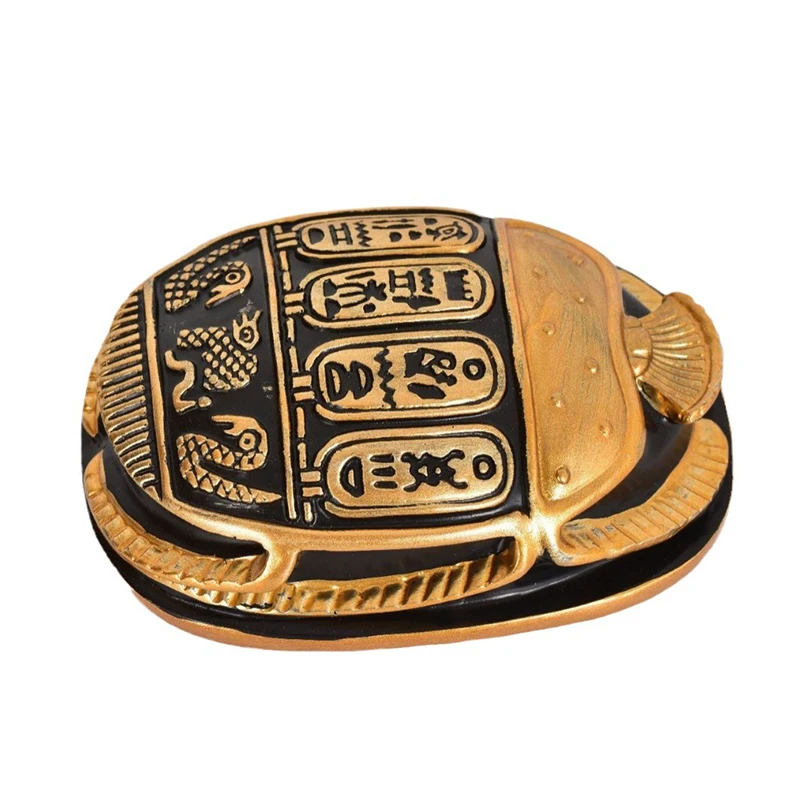 Antikes Ägypten Skarabäus-Ornament Harz-Handwerksgeschenk Desktop-Büro-Dekoration Kreatives Pharao-Pyramiden-Souvenir – Detail 6
