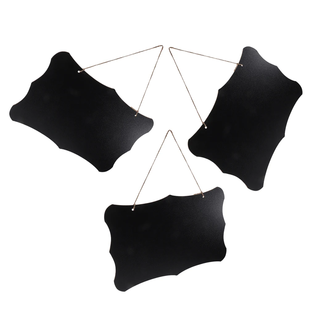 3 قطعة علامات السبورة المعلقة مزدوجة الوجهين سبورة خشبية قابلة للمسح للمنزل مكتب حفل زفاف بوفيه القائمة علامة جدار ملاحظة