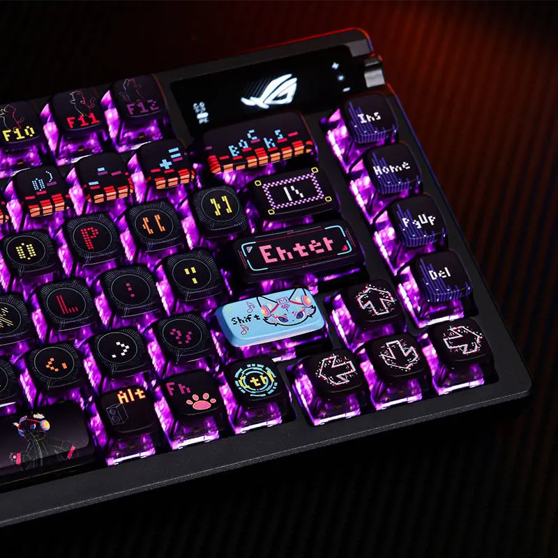 set-di-copritasti-a-tema-cat-dance-hertz-budino-asa-copritasti-a-sublimazione-termica-pbt-altamente-trasparenti-accessori-per-tastiera-meccanica