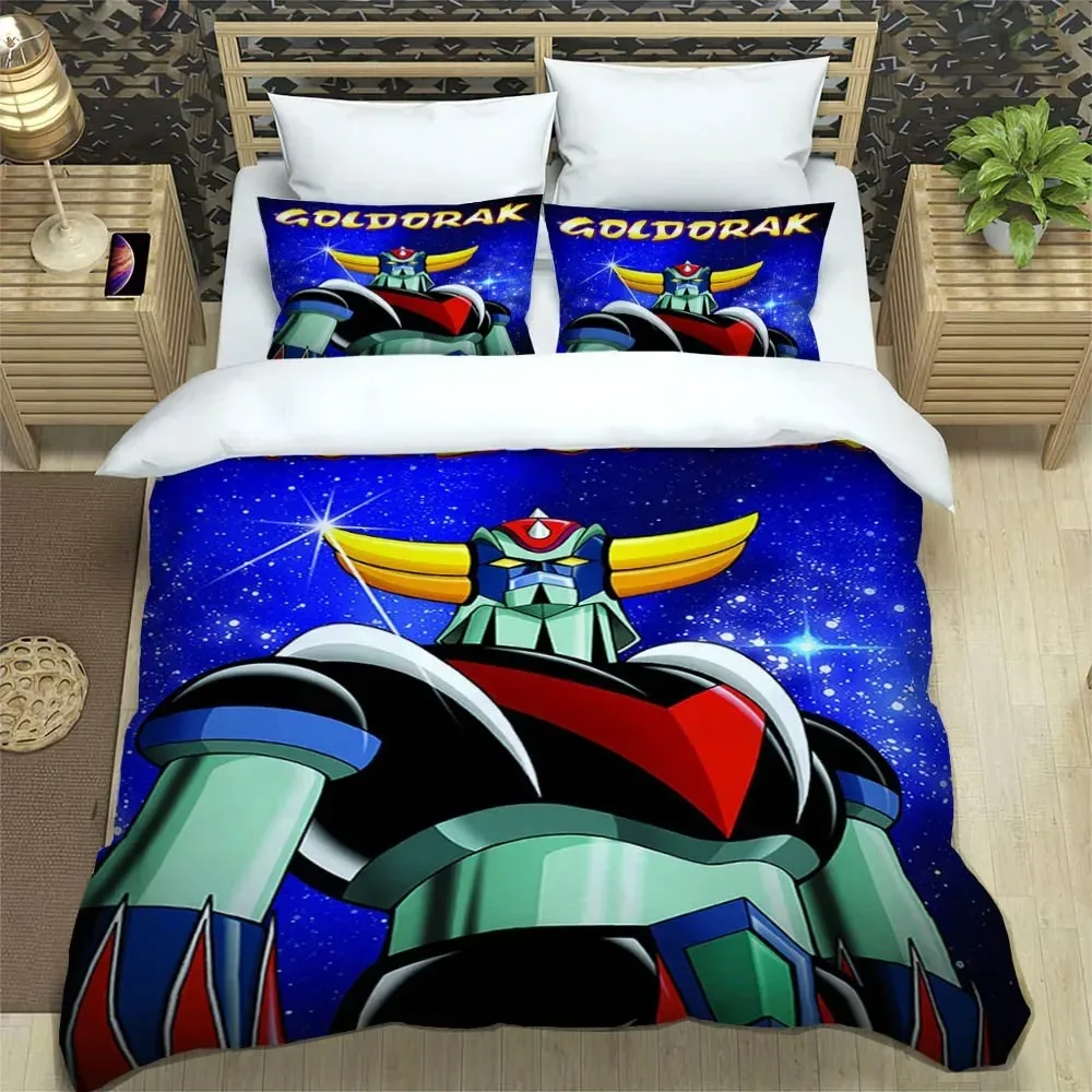 

Bedding Sets UFO ROBO GRENDIZER GOLDORAK exquisite bed supplies set duvet cover comforter set bedding set luxury birthday gift