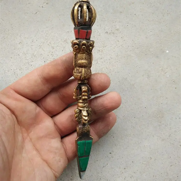 Antiques Miscellaneous Collection Vintage Bronze Vintage Nepalese Vajra Pestle Dharma