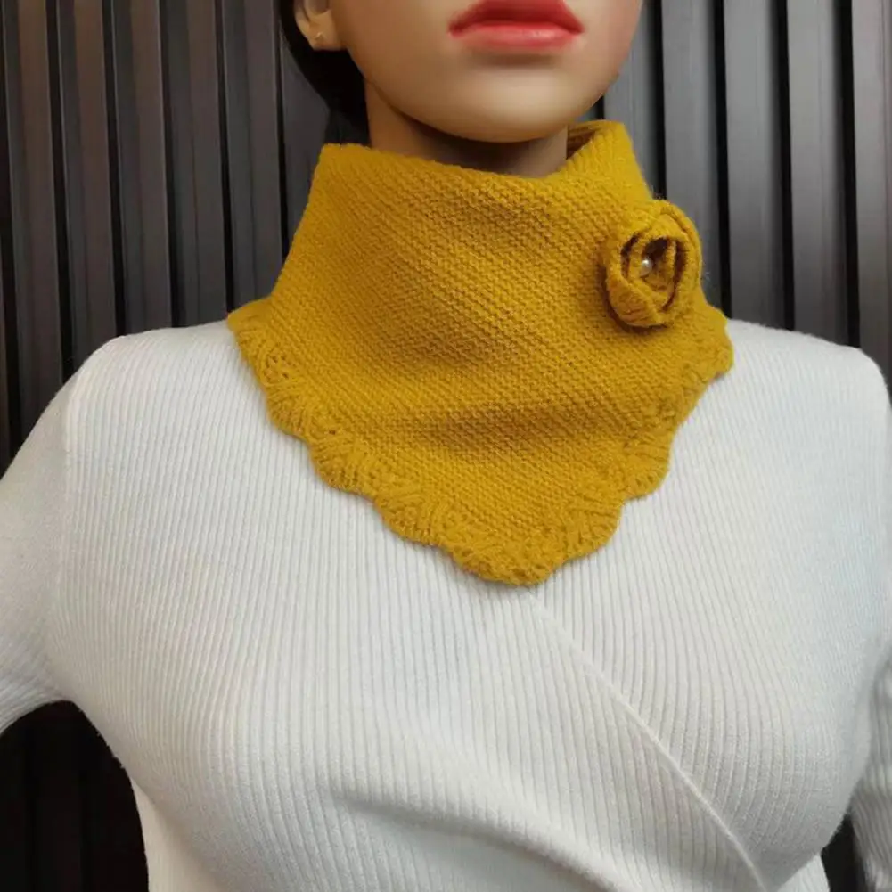 جديد الشتاء وشاح محبوك المرأة الصلبة النسخة الكورية أزرار خاطفة سنود عالية الرقبة الياقات الدافئة الطلاب Bufandas الخمار