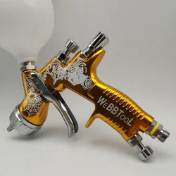 HVLP High Quality Spray Paint Gun TE20/T110 1.3/1.8mm Nozzle Water Based Air Spray Gun for Car Spray Paint  Gun Sprayer Tool