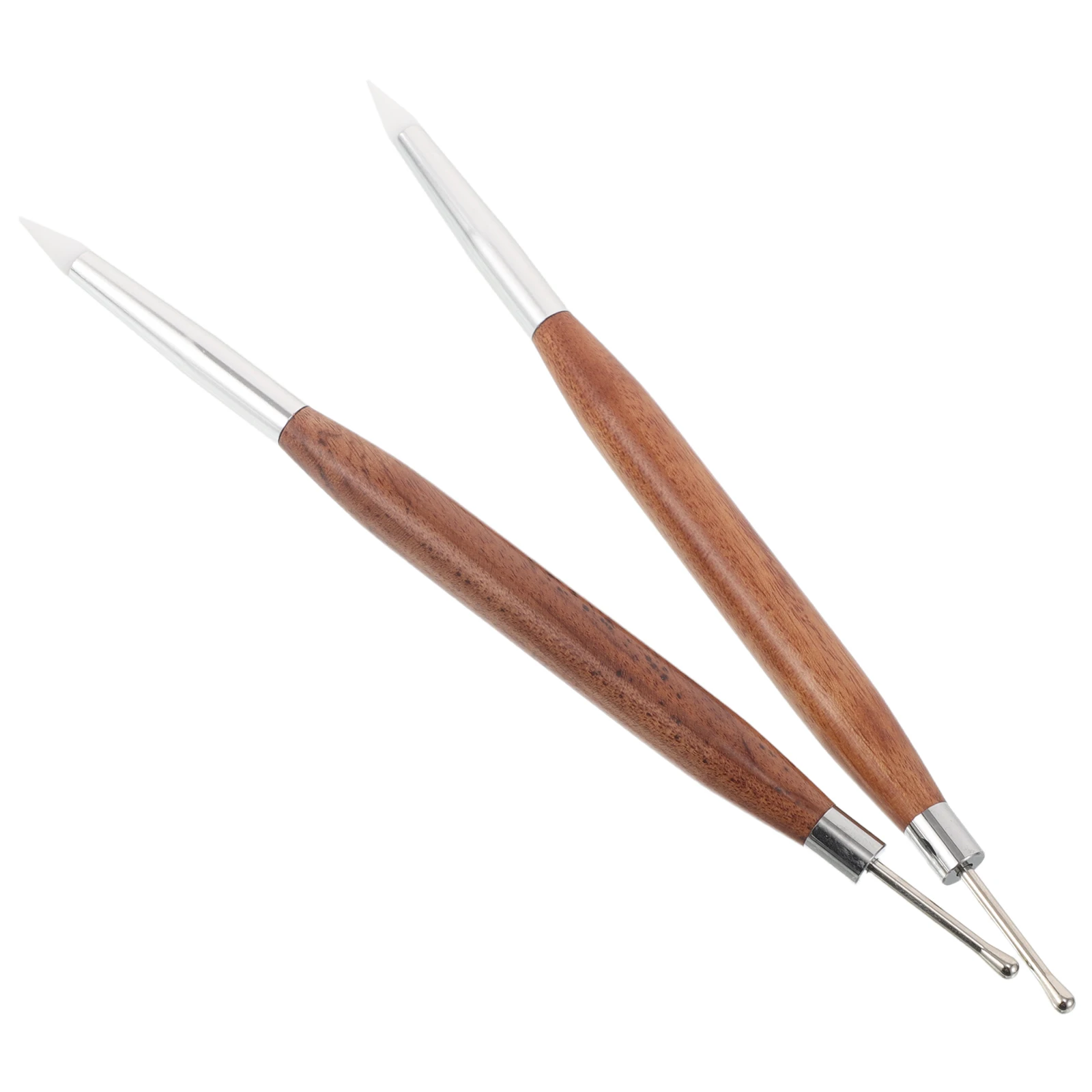 

2pcs Art Tools Double Ended Pens Gel Polish Embossing Sculpting Brushes Manicure Salon Gel Scraping Carving Pen Dotting Tool